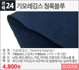 기모레깅스 청록블루