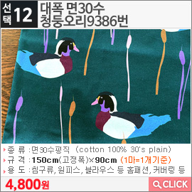 대폭 면30수 청둥오리9386번