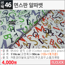 면스판 알파뱃 그린