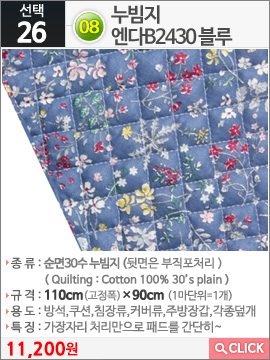 08누빔지 엔다B2430 블루
