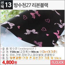방수천27 리본블랙