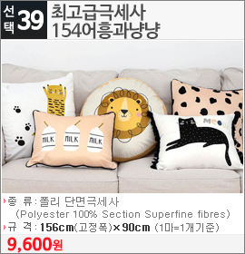 최고급극세사 154어흥과냥냥