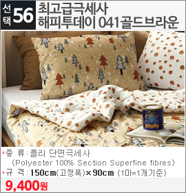 최고급극세사 해피투데이 041골드브라운